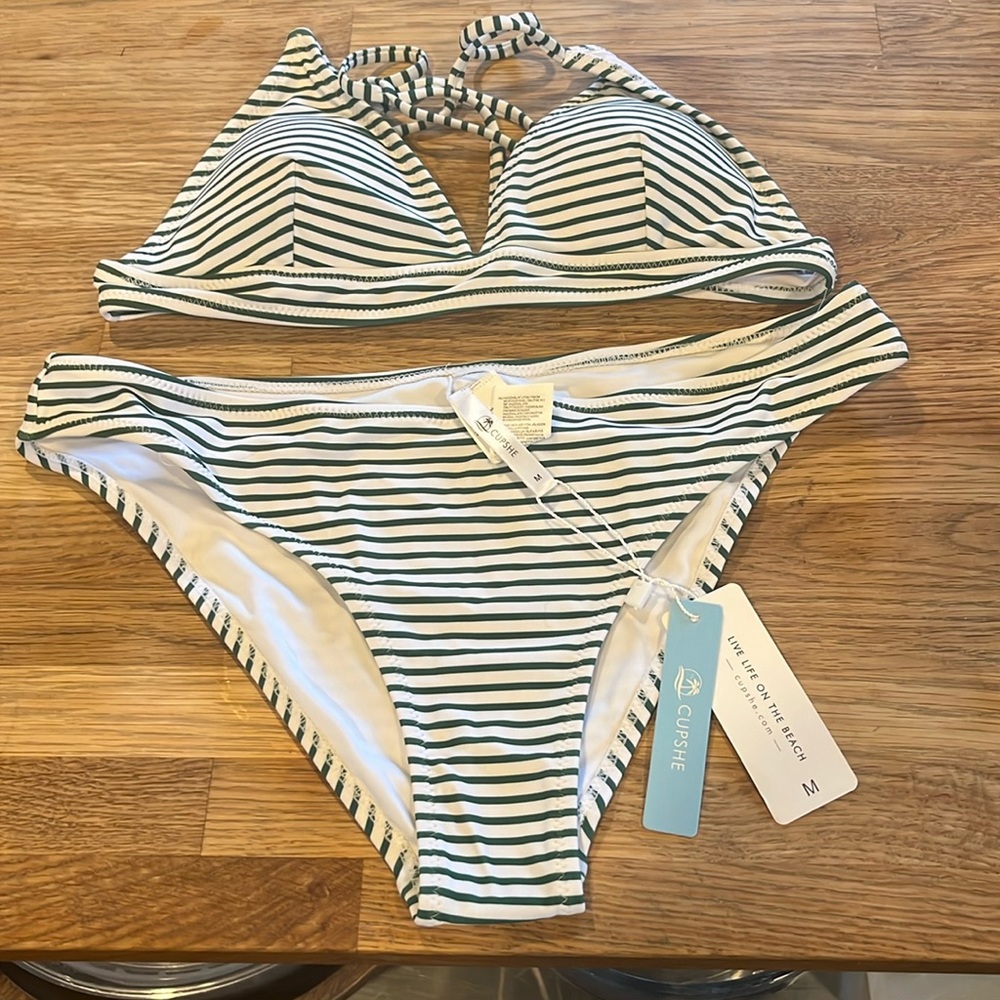 Striped bikini